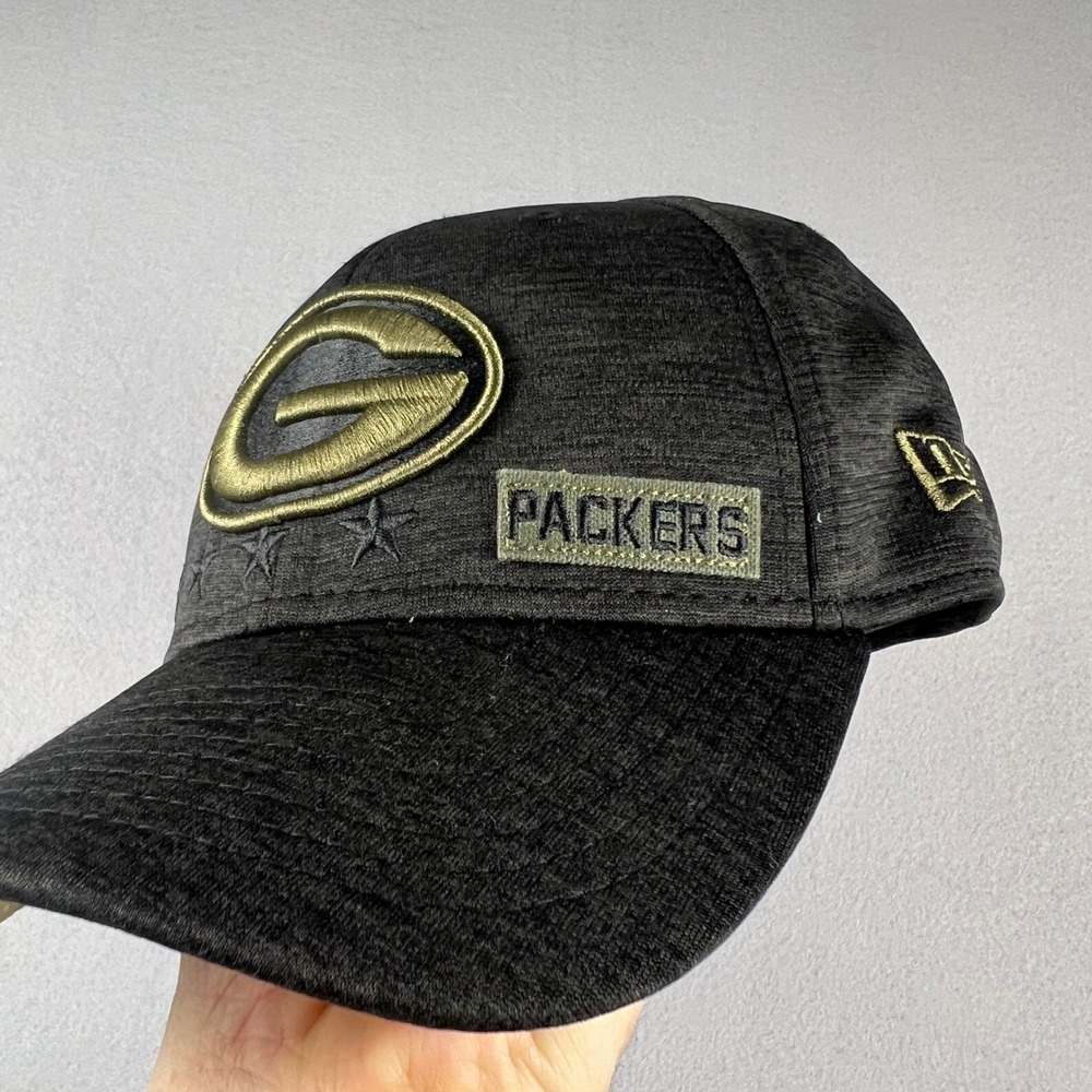 New Era‎ NFL Salute To Service Military Green Bay Packers 39THIRTY Hat Mens M/L